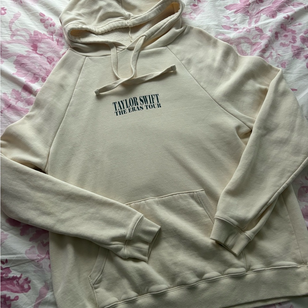 Eras Tour Official Merch Cream Hoodie Medium
